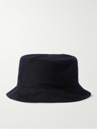 Loro Piana - Cityleisure Suede-Trimmed Cashmere Bucket Hat - Blue