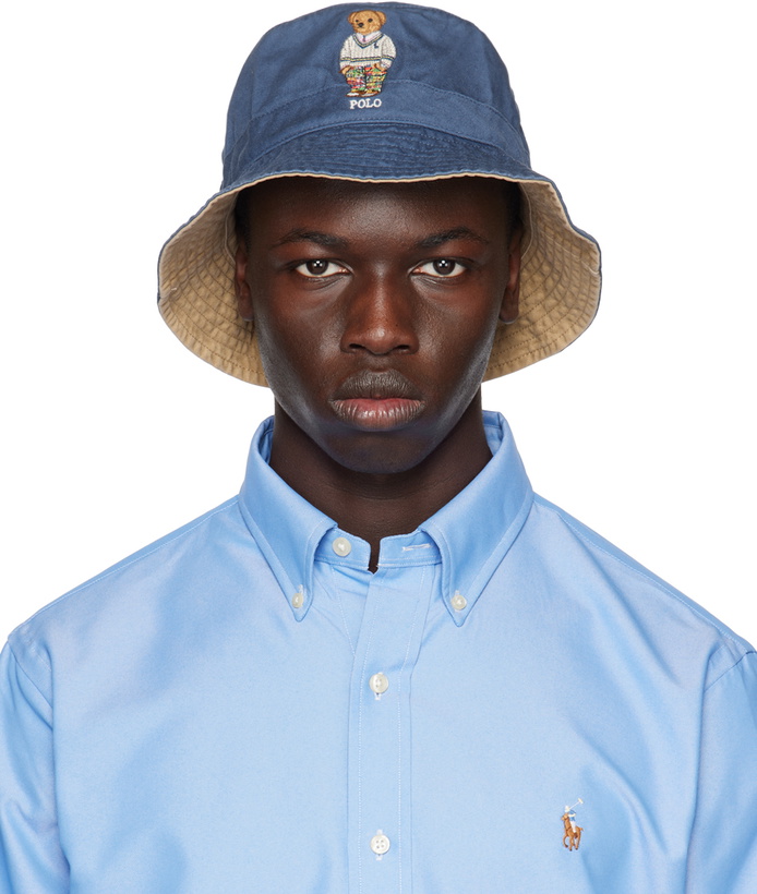 Photo: Polo Ralph Lauren Blue Polo Bear Bucket Hat