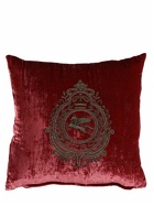 ETRO - Crest Embroidered Cushion