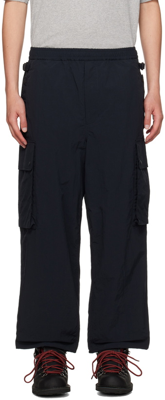 Photo: DAIWA PIER39 Black Parachute Cargo Pants