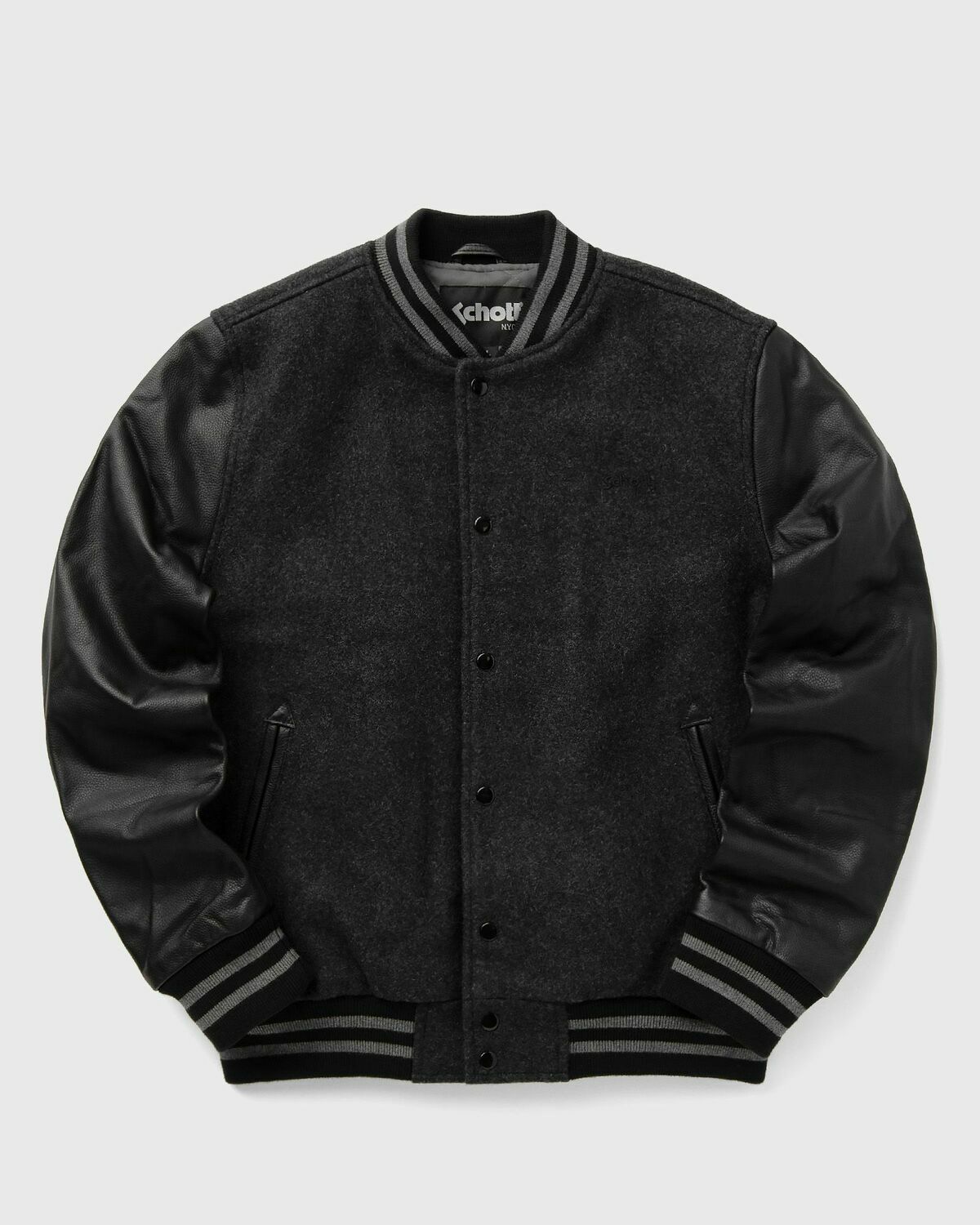 Schott NYC LC8705X JACKET Black Mens Bomber Jacket