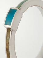 Peyote Bird - Visionary Sterling Silver Turquoise Ring - Silver