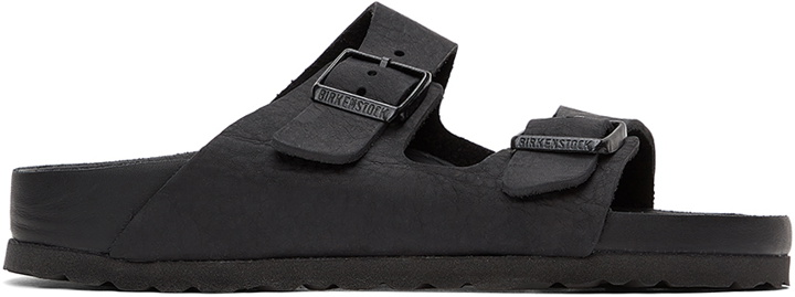 Photo: Birkenstock Black Leather Narrow Arizona Sandals