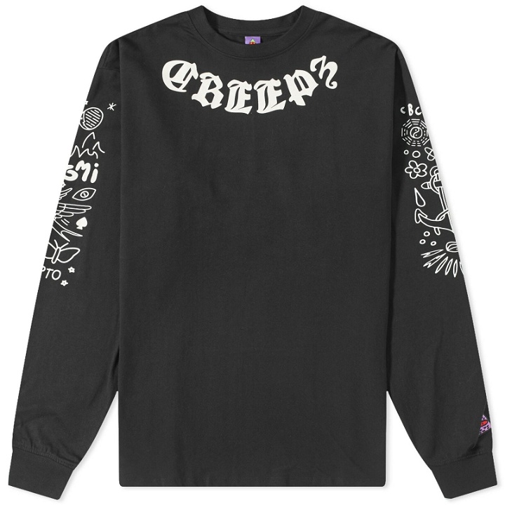 Photo: Creepz Men's Long Sleeve Tatted T-Shirt in Black