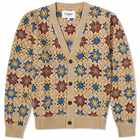 Corridor Men's Hand Crochet Pima Cardigan in Natural