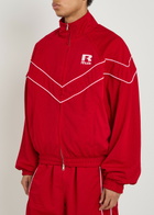 Rhude Pipe-trimmed Mesh Track Jacket Red