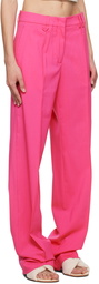 Jacquemus Pink Le Papier 'Le Pantalon Camargue' Trousers