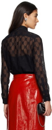 Gucci Black GG Blouse