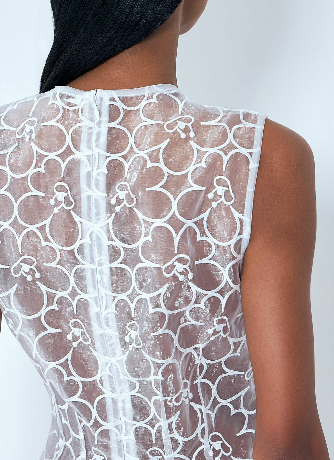 Cecilie Bahnsen Sleeveless Lace Midi Dress
