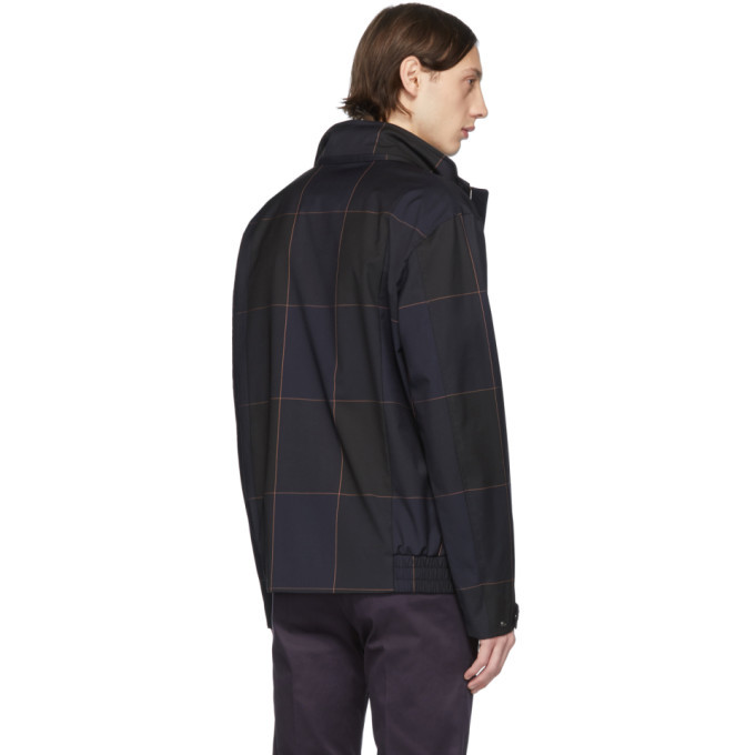Paul Smith Navy Loro Piana Zip Front Jacket Paul Smith
