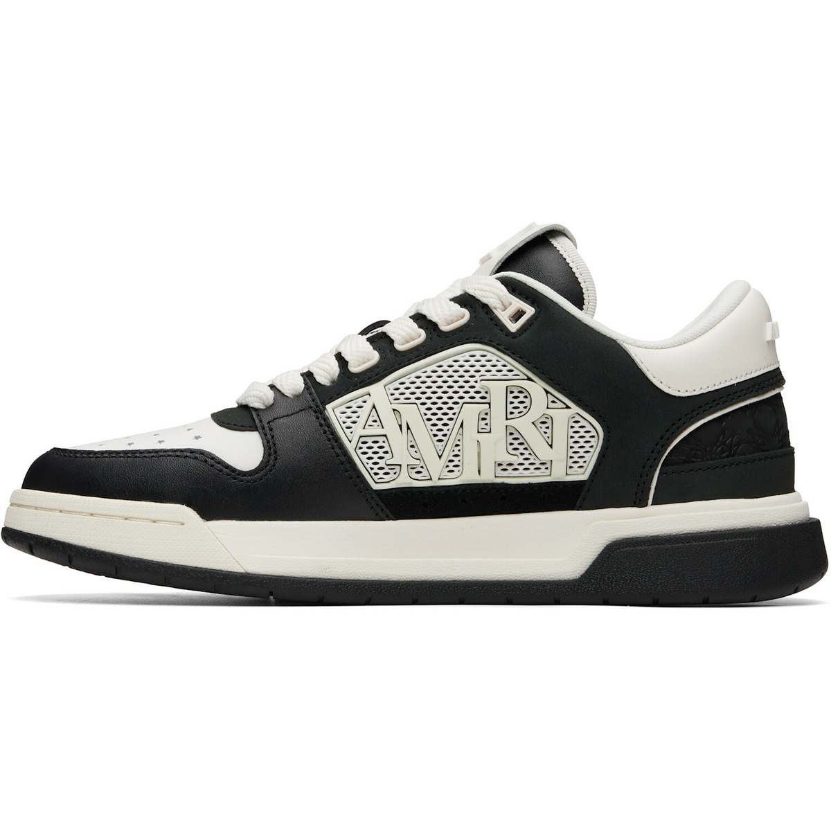 AMIRI Black & White MA Quad Debossed Classic Low Sneakers