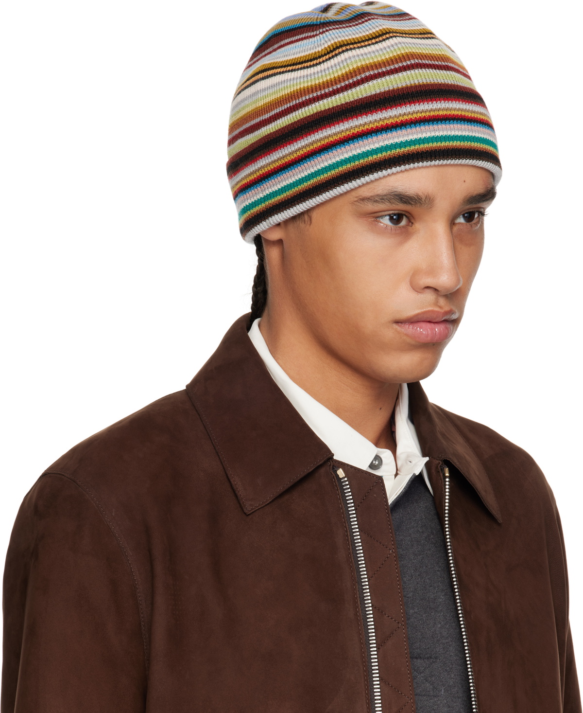 Paul Smith Multicolor 'Signature Stripe' Beanie