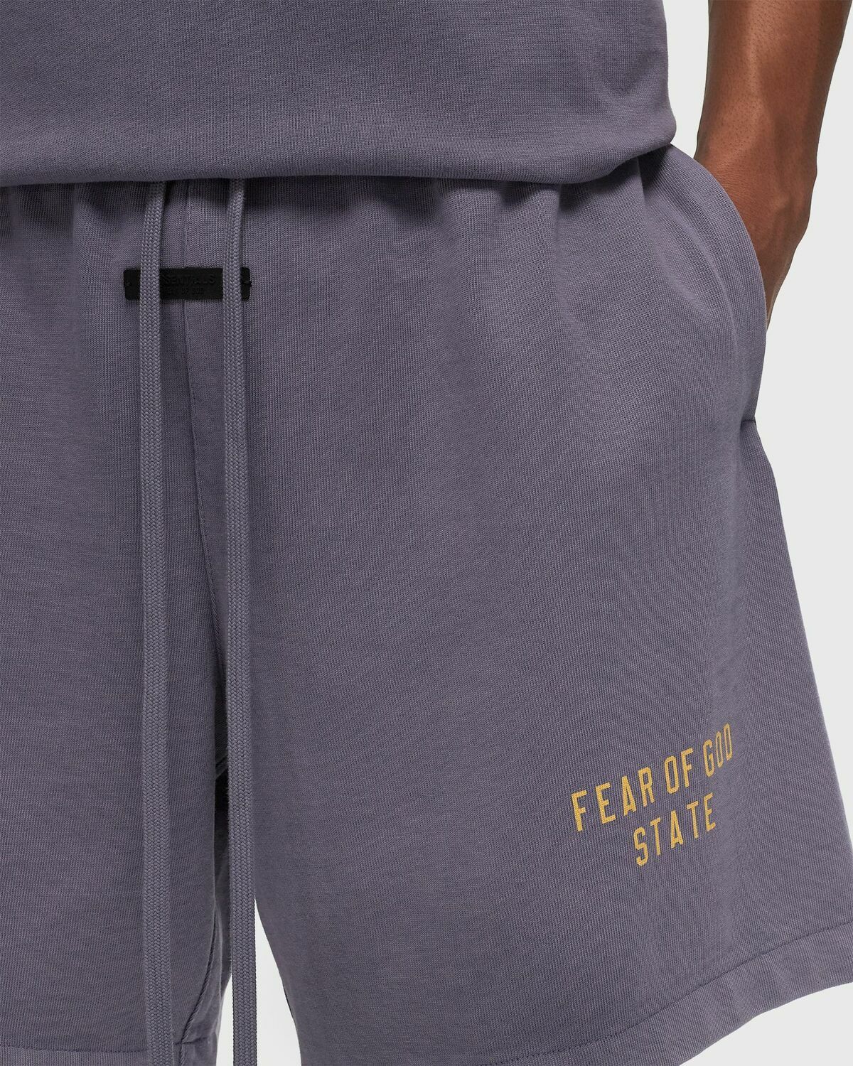 Fear Of God Essentials Heavy Jersey Soccer Short Purple Sport