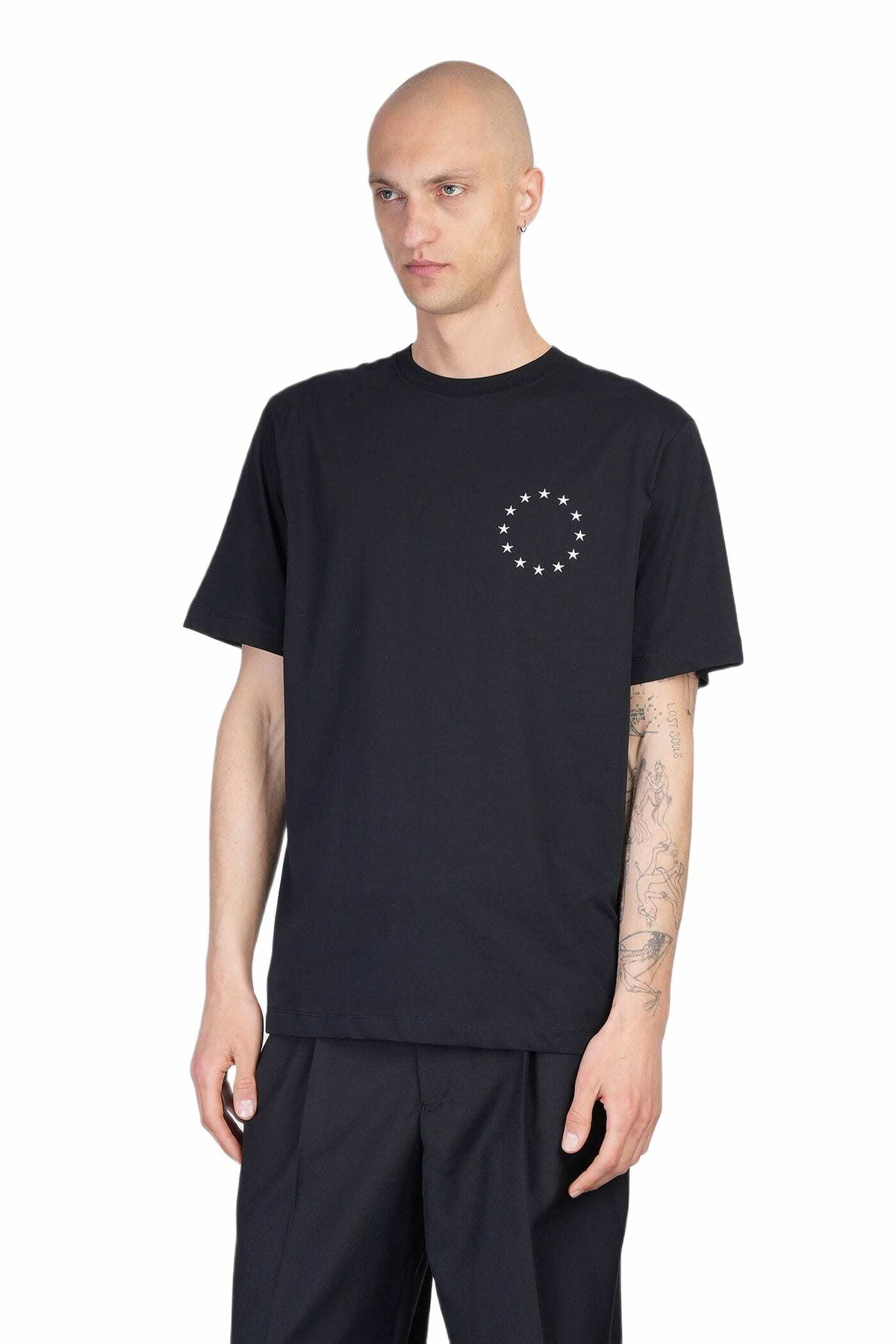 Études T-shirt In Black Cotton
