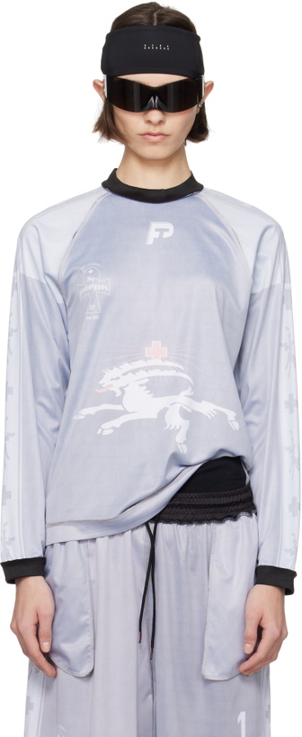 Photo: Prototypes Gray Insideout Football Long Sleeve T-shirt
