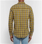FRAME - Wowona Checked Cotton-Flannel Shirt - Yellow