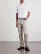 Zegna - Straight-Leg Linen and Cotton Jeans - Neutrals