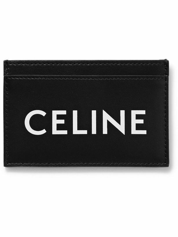 Photo: CELINE - Logo-Print Leather Cardholder