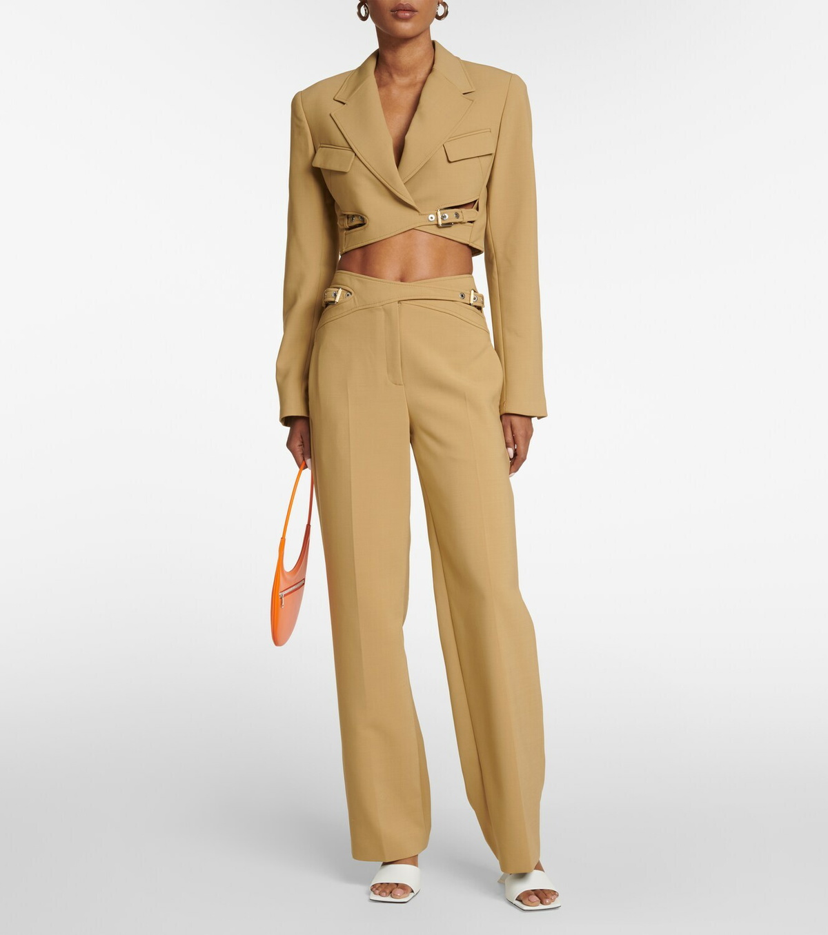 Dion Lee - Interlock belted cropped blazer Dion Lee