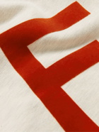 Fear of God - Monarch Logo-Flocked Cotton Jersey Hoodie - Neutrals