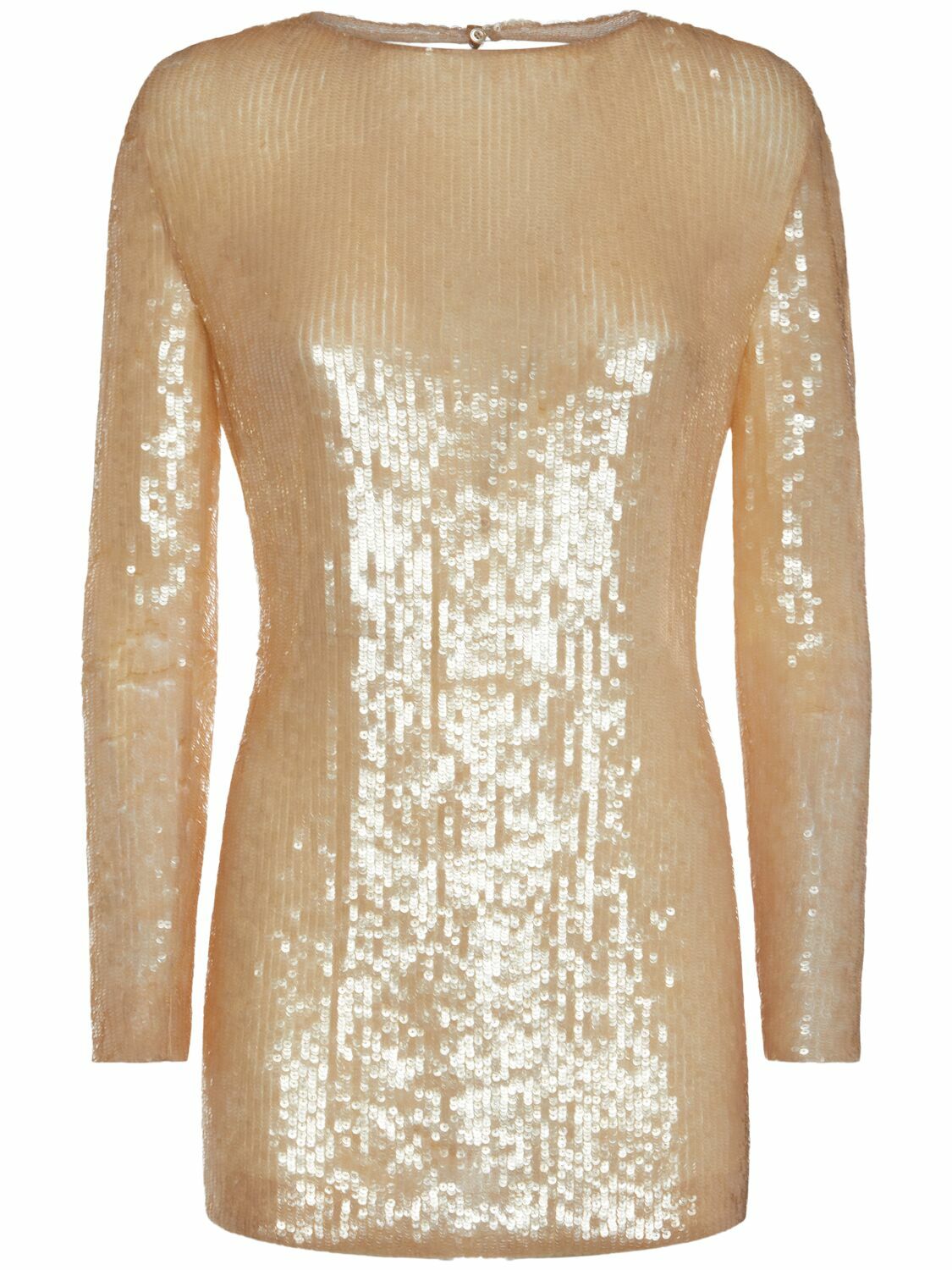 tom ford gold sequin dress TOM FORD Sequined tulle maxi skirt