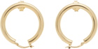 MM6 Maison Margiela Gold Small Hoop Earrings