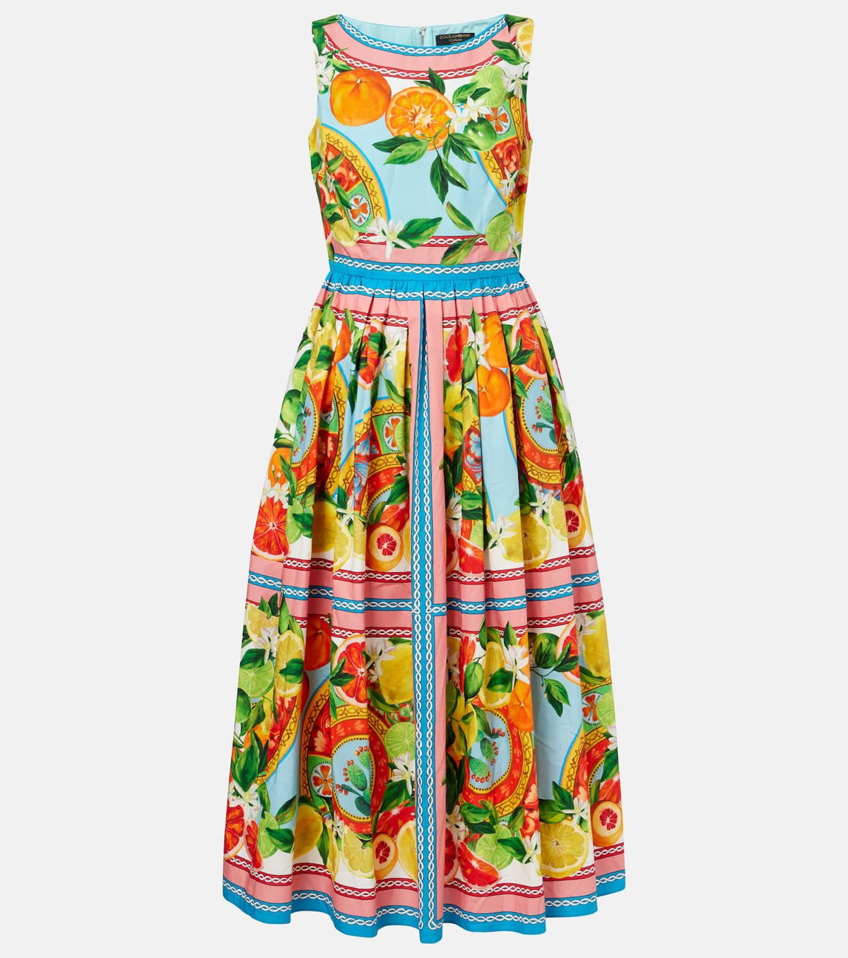 【関税&送料込み】Dolce & Gabbana Printed Cotton Dress Dolce&Gabbana Printed cotton midi dress Dolce & Gabbana