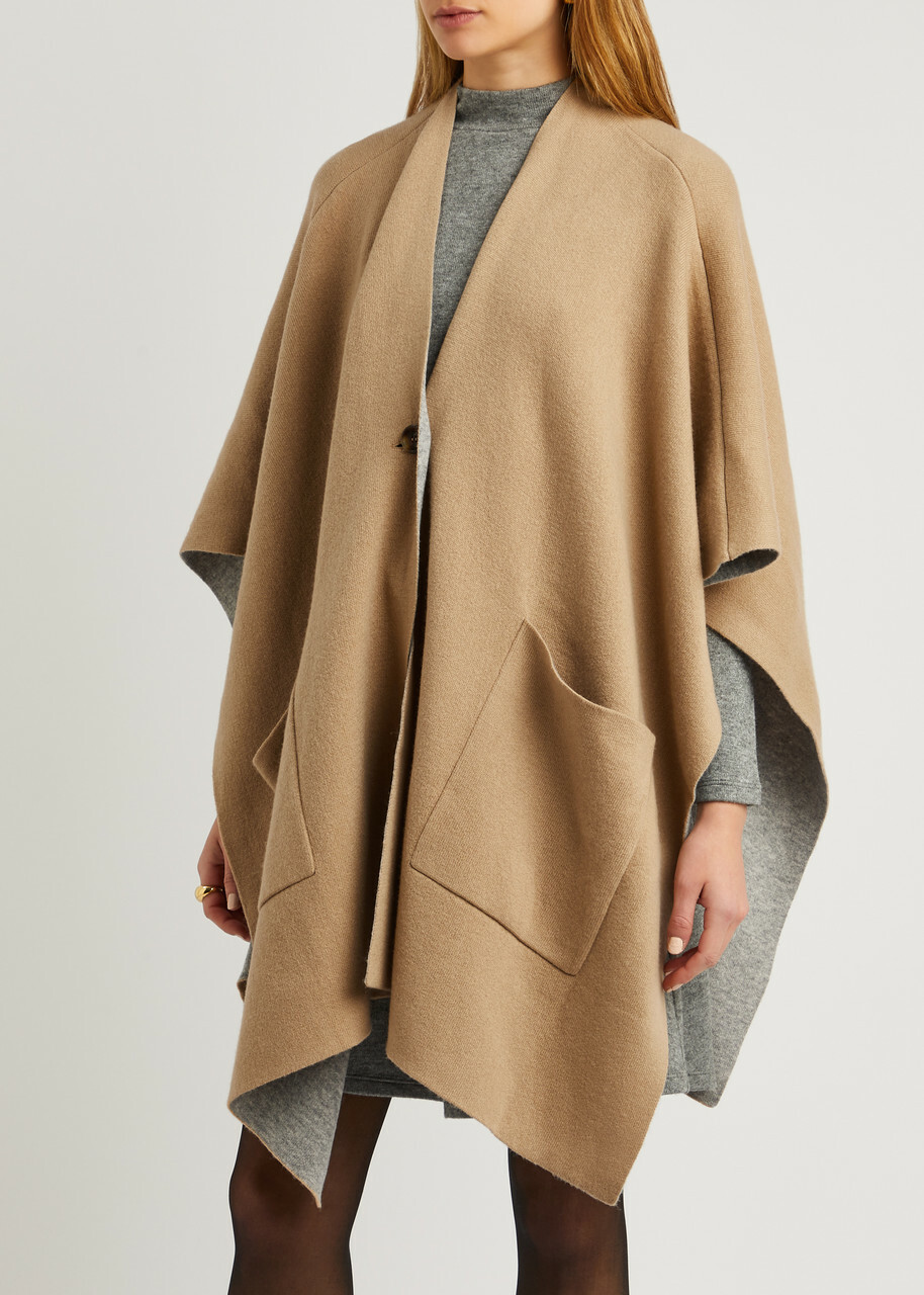 Vince Wool-blend Cape - Camel - One Size