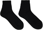 Undercover Black Ankle-High Socks