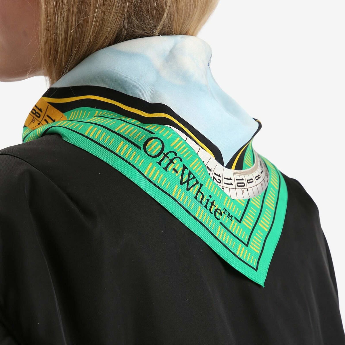 Off-White Women's Clouds Arrows Scarf in Light Blue Multi 