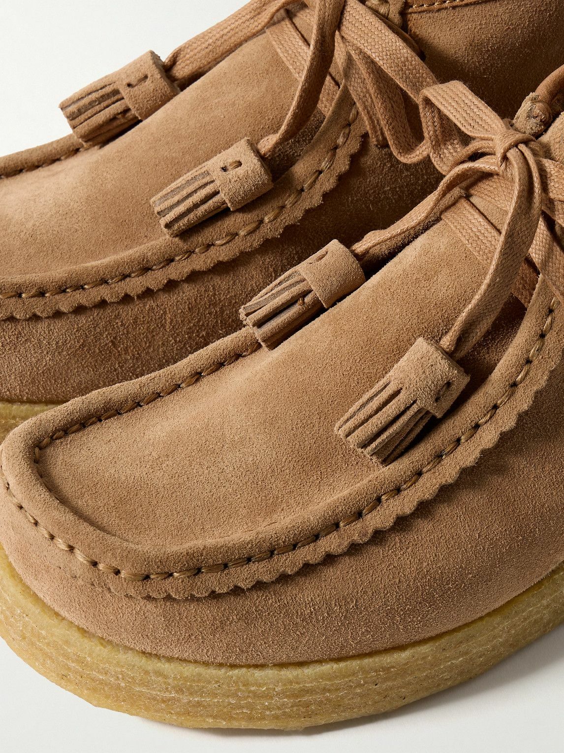 Visvim - Beuys Trekker-Folk Leather-Trimmed Suede Desert