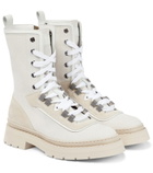 Brunello Cucinelli - Canvas combat boots