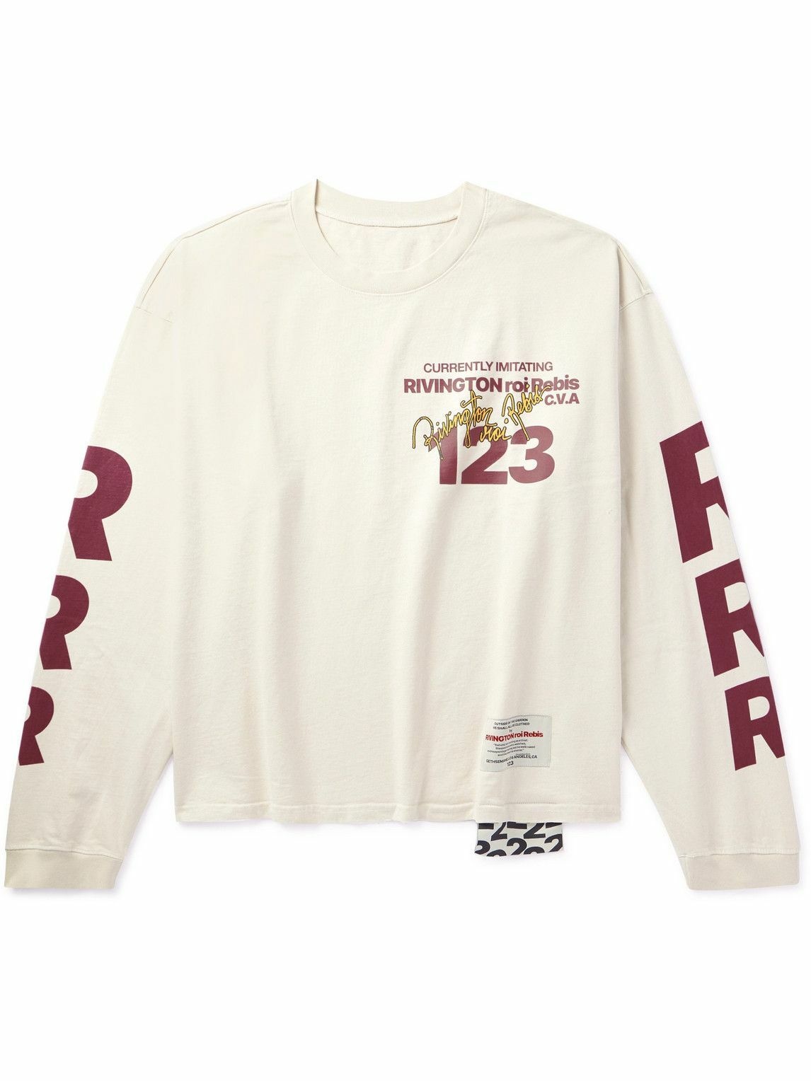 Photo: RRR123 - C.V.A. NYC Logo-Print Cotton-Jersey T-Shirt - White