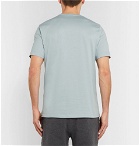 Dunhill - Logo-Embroidered Cotton-Jersey T-Shirt - Light blue