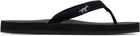 Maison Kitsuné Black Indosole Edition 'Easy Living' Flip-Flops