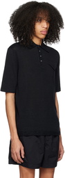 Bottega Veneta Black Lightweight Polo