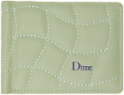 Dime Khaki Quilted Bifold Wallet