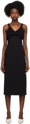 Recto Black Chunky Bra Top Patch Midi Dress