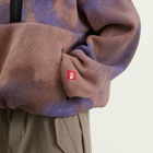 The North Face Men's Red Box Printed Half Zip Fleece in Grounded Plum