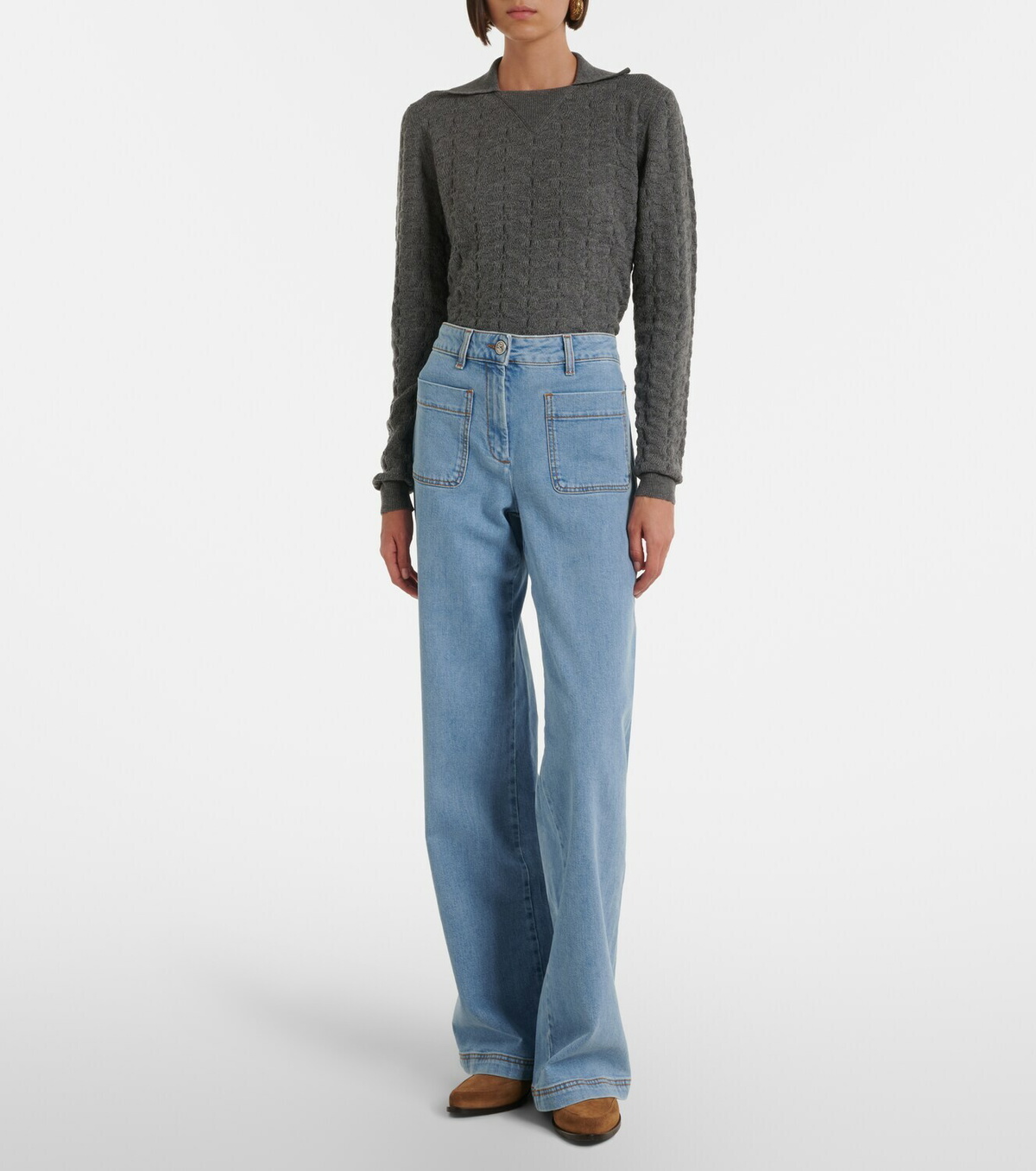 Etro Pegaso wide-leg jeans