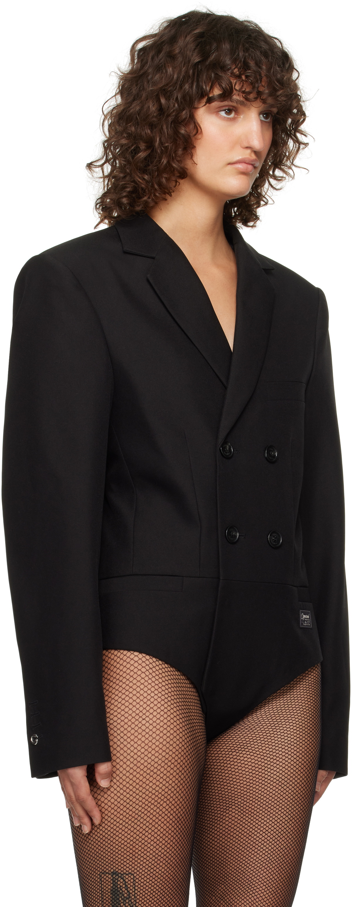 Coperni Black Tailored Bodysuit