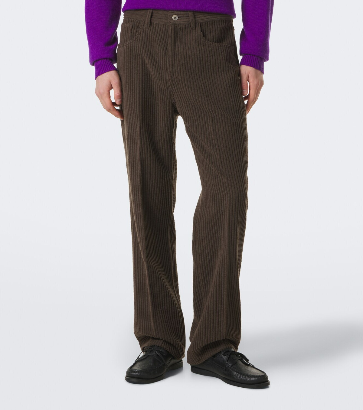 Auralee Wool and cashmere corduroy straight pants