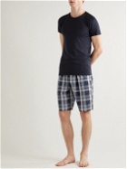 Schiesser - Cotton and Modal-Blend Jersey Pyjama Shorts - Blue