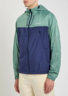 Malbon Caribe Logo Hooded Shell Jacket Green