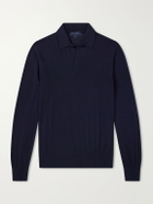 SEASE - Lasca Virgin-Wool Polo Shirt - Blue