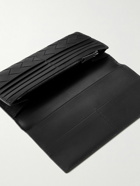 Bottega Veneta - Intrecciato Leather Wallet - Black