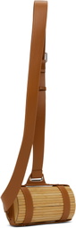 Feng Chen Wang Beige & Brown Bamboo Crossbody Bag