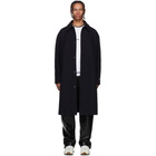 MSGM Navy Turbo Car Coat