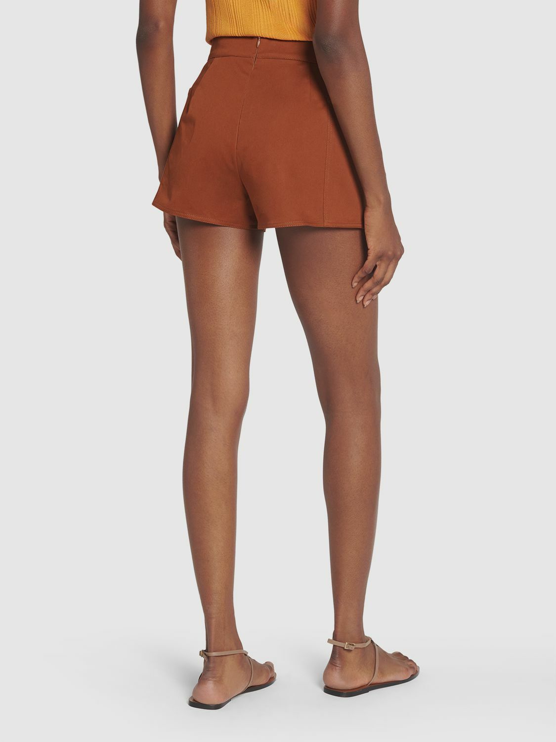 ショーツ S MAX MARA COTTON TWILL SHORTS S Max Mara Eric Cotton And Linen Twill Shorts In Blue | ModeSens
