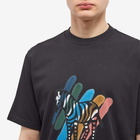 Paul Smith Men's Broad Stripe Zebra T-Shirt in Black